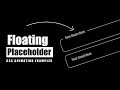 Login Form with Floating Placeholder Text | CSS Input Label Animation