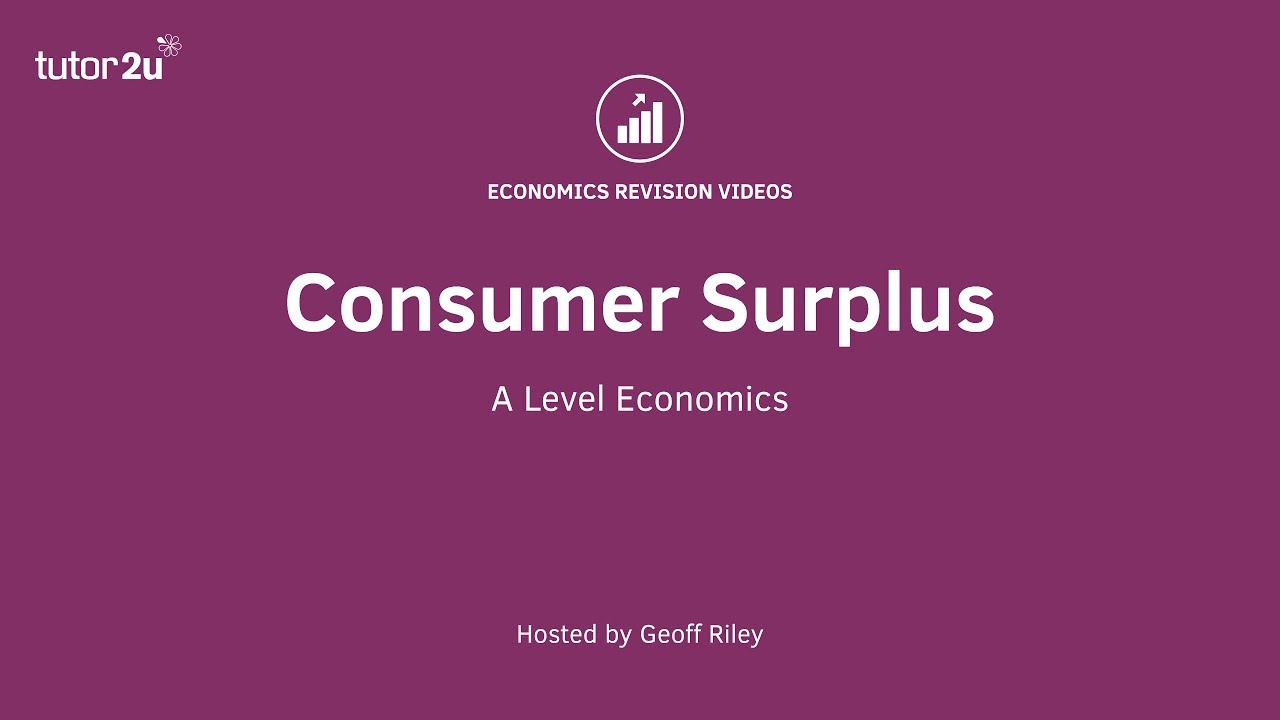 Consumer Surplus Youtube