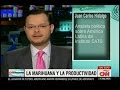 Juan Carlos Hidalgo debate la legalización de la marihuana en CNN Dinero