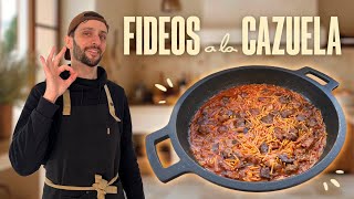 Cómo preparar Fideos a la Cazuela (Receta con cerdo y ternera)