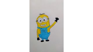 How to draw Minions || Drawing of Minions step by step #short