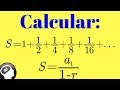 Suma de una serie geométrica infinita