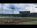 高校野球 玉野光南 サード 真鍋選手 好プレー