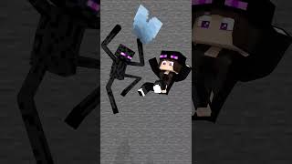 Minecraft Ender Girl Falling - minecraft animation #shorts