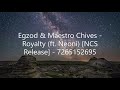 egzod u0026 maestro chives royalty ft. neoni ncs release roblox id music code