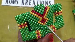 Beaded Anjaneyar part 7, பாசியில் ஆஞ்சநேயர் பகுதி 7 komskreations, komathi sekar.