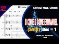 O Come O Come Emmanuel [SATB] | Christmas Choir Tutorial