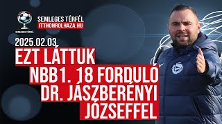 ÍGY LÁTTUK  NBB1. 18. FORDULÓ |  DR. JÁSZBERÉNYI JÓZSEFFEL