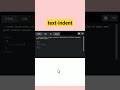 text-indent in css