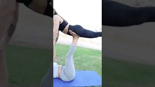 THIS IS ACRO YOGA STYLE WITH LANA#lanarose #movlogs #shorts #funny #dubai #music #chill #mood #crazy