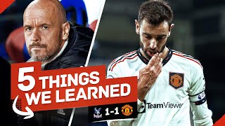 Wan-Bissaka = SHINING LIGHT! Ten Hag's DEMANDS! 5 Things We Learned... Crystal Palace 1-1 Man United
