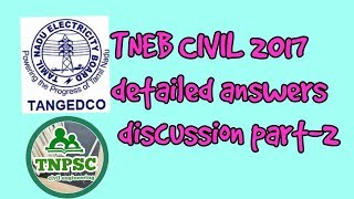 TNEB AE CIVIL 2017 -(qst-66-75)part-2!!!!