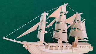 3D Wooden Puzzle Sailing Ship hobbycraft 20200806