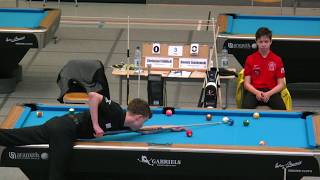 Christian Fröhlich - Dennis Laszkowski Halbfinale Deutsche Jugend Meisterschaft 2017 m-U17 8-Ball