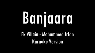 Banjaara | Ek Villain | Karaoke With Lyrics | Only Guitar Chords...