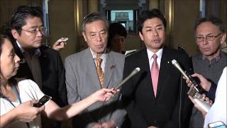 与野党国対委員長会談後の記者会見2017年9月4日