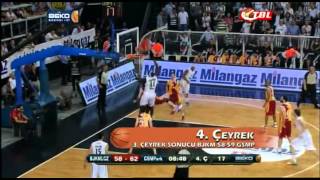 Beşiktaş Milangaz 84 Galatasaray Medical Park 73 Yarı Final 4. Maç Özeti 22.05.2012