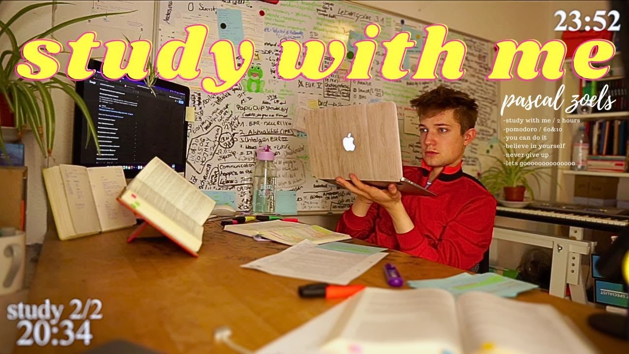 2 Hour Study With Me рџ љрџћ Piano Sounds Pomodoro Timer 60 10 Youtube