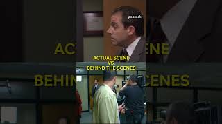 Actual scene vs behind the scenes! - The Office US #shorts