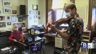 Young violinist from Ukraine wins attention of Eastman School of Music professor, helps pay for tuit