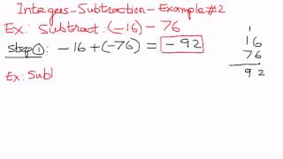 Integers-Subtraction-Examples # 2