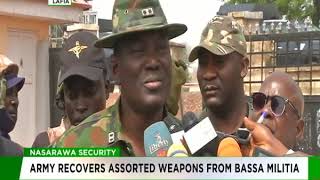 Army recovers assorted weapons