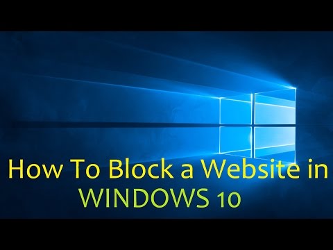 How To Block a Website in Windows 10