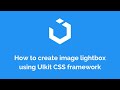 How to create image lightbox using UIkit css framework
