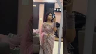 Bollywood saree pink designer saree on meesho #youtube #fashion #song #viral