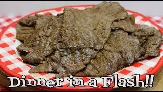 Iron Skillet Minute Steaks ~ Quick Sandwich Steaks ~ How to Cook Thin Beef Steaks ~ Noreen's Kitchen