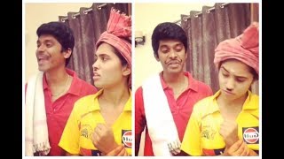Arun Sanjana Cute Real Couple New Famous Tamil Dubsmash | Vadivelu Comedy Dubsmash  |