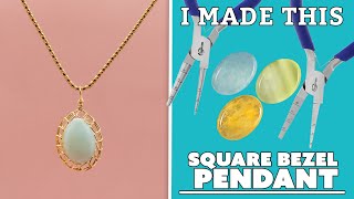 Making a Square Bezel Set Pendant! | I Made This