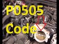 Causes and Fixes P0505 Code: Idle Control System