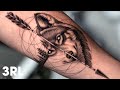 Wolf Tattoo Timelapse | Fine Detail Work with a 3RL Needle