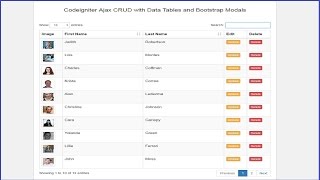 DataTables - Server-side Processing in Codeigniter using Ajax