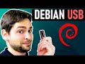 Linux Tips - Install Full Debian Bookworm on a USB Drive (2023)