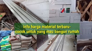 info harga material bangunan = harga bondek, wiremesh, besi 10mm, besi 6mm, hebel, semen, paku