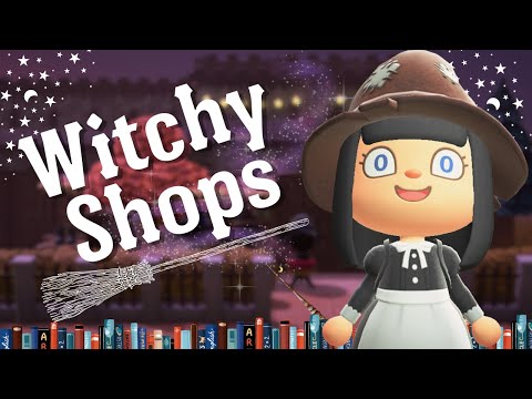 WITCHY SHOPS FOR MY WITCH ISLAND AUTUMN TOWN FALL TOWN ISLAND ANIMAL CROSSING NEW HORIZONS