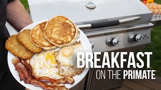 Delicious Traditional Family Breakfast on Grilla Grills Primate Griddle \u0026 Grill Combination Cooker