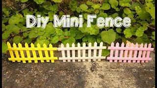DIY Mini fence for dollhouse and fairy gardens