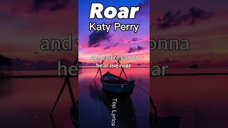 Roar - Katy Perry (Lyric Video) Lukasz Gottwald, Max Martin, Bonnie McKee -Power pop #shorts #lyrics