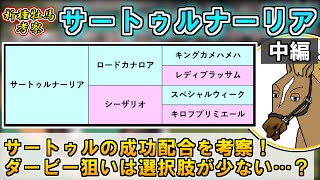 【POG2024-2025/サートゥルナーリア中編】新種牡馬サートゥルナーリアの成功配合を考察！POGで狙うならどの路線？【バーチャルサラブレッド・リュウタロウ】