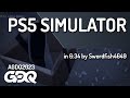 PS5 Simulator by Swordfish4649 in 6:34 - Awesome Games Done Quick 2023