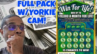WIN FOR LIFE | $10,000 a Month for Life! | NJ LOTTERY SCRATCH OFF TICKETS | FULL PACK! #scratchers