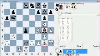 Bullet Chess #148: 11 games in the ICC 1-minute pool