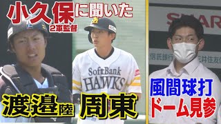 ホークスNEWS★周東、渡邊陸はいまどうしてる？小久保2軍監督に聞いてみた（2022年5月11日OA）｜テレビ西日本