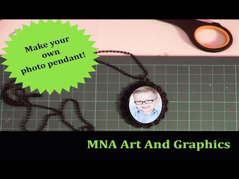 How to make cabochon necklace with photo pendant How to make cabochon necklace with photo pendant