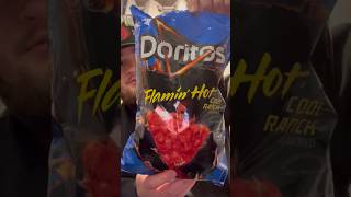 Flamin’ Hot Cool Ranch Doritos TASTE TEST! #shorts