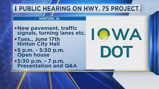 Public Hearing on HWY. 75 Project