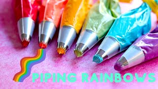 Satisfying Rainbow Cake Decorating:  Awesome and colourful dessert ideas!